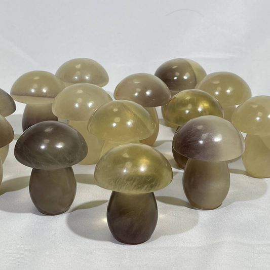Fluorite Mushroom Carving