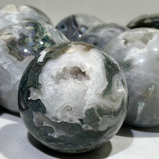 Moss Agate Sphere Wholesale Sphere