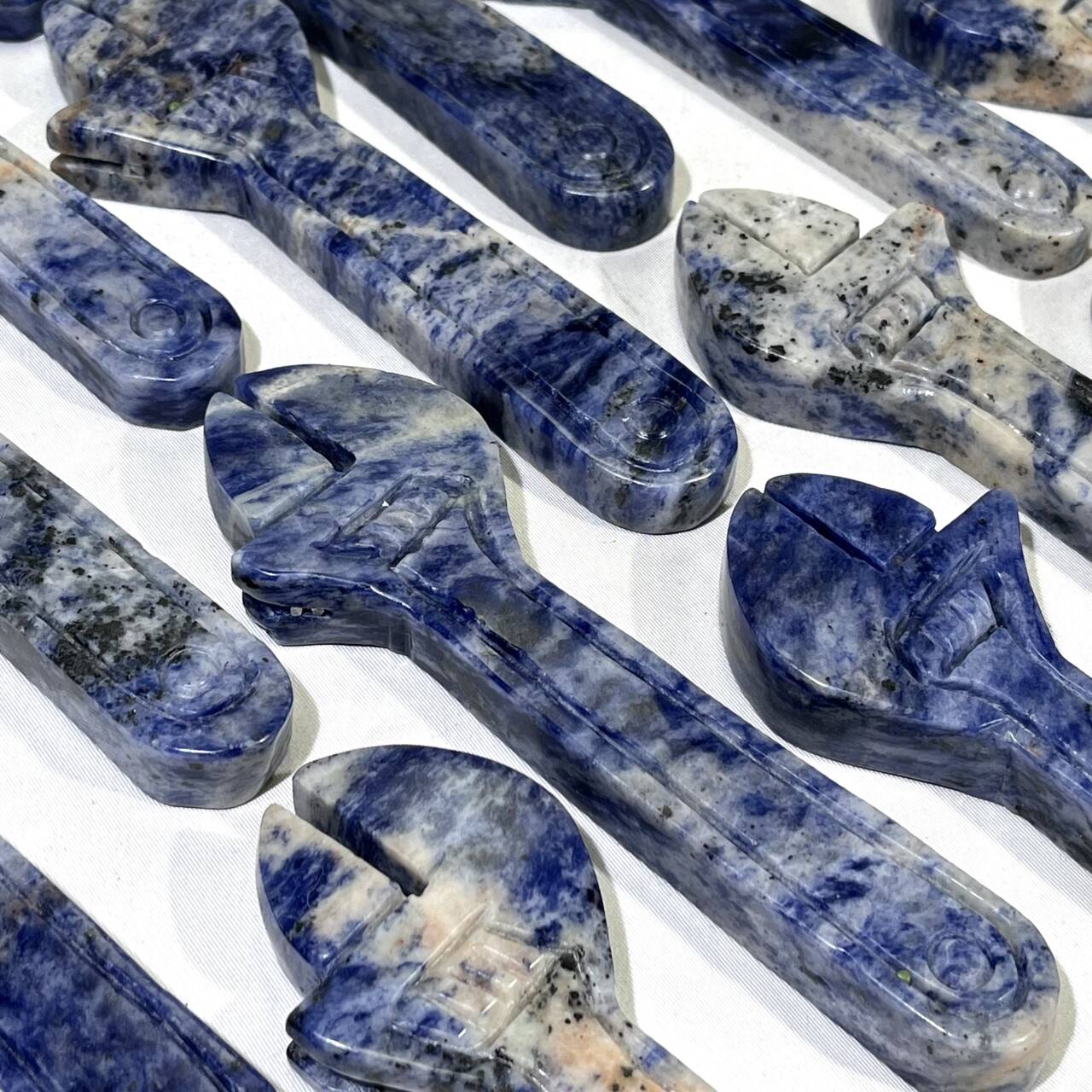 Sodalite Spanner Carving