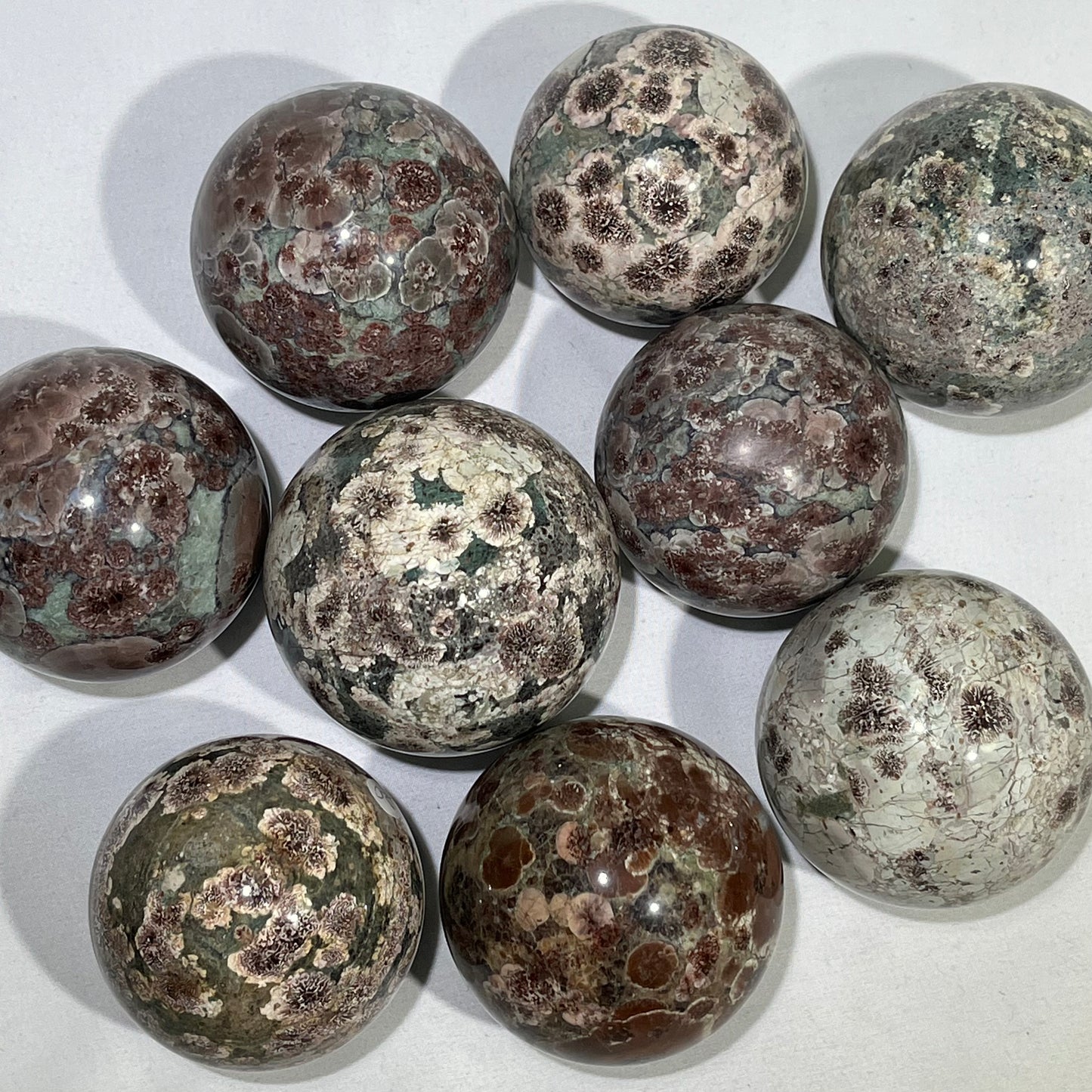 Green Sakura Agate Sphere Wholesale Sphere