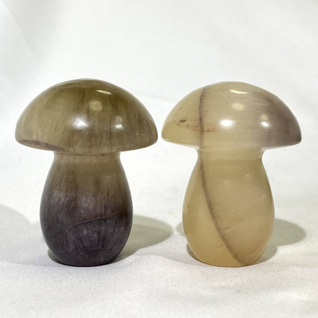 Fluorite Mushroom Carving
