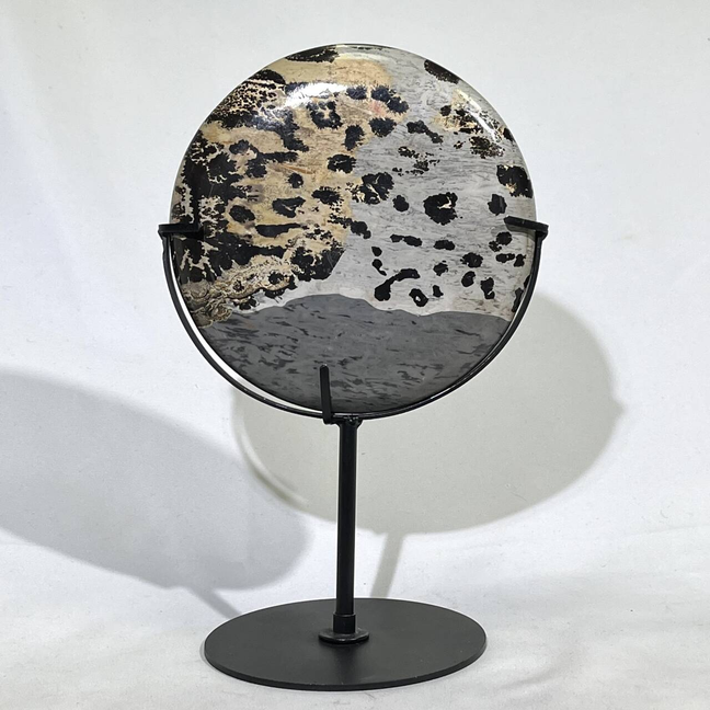 Picture Jasper Ornament with Stand