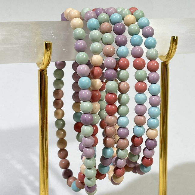 6.5mm Magnesite Bracelet Necklace Bead