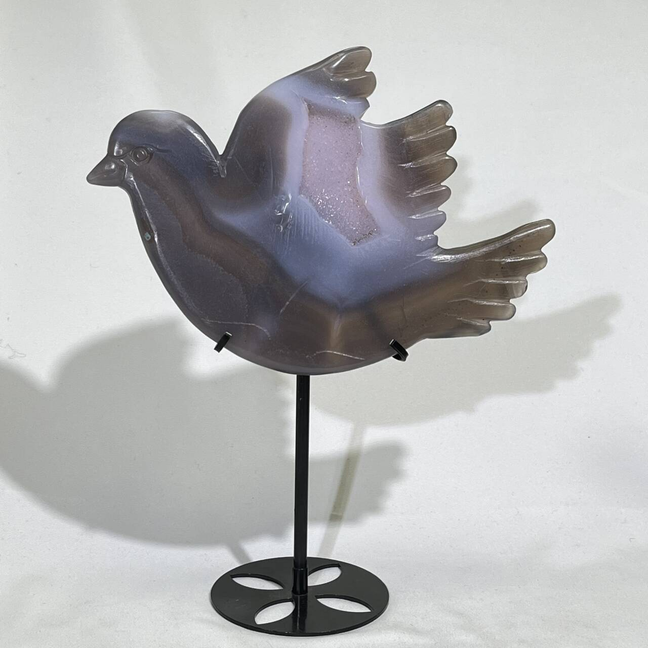 5 Types Druzy Agate Carving with Stand