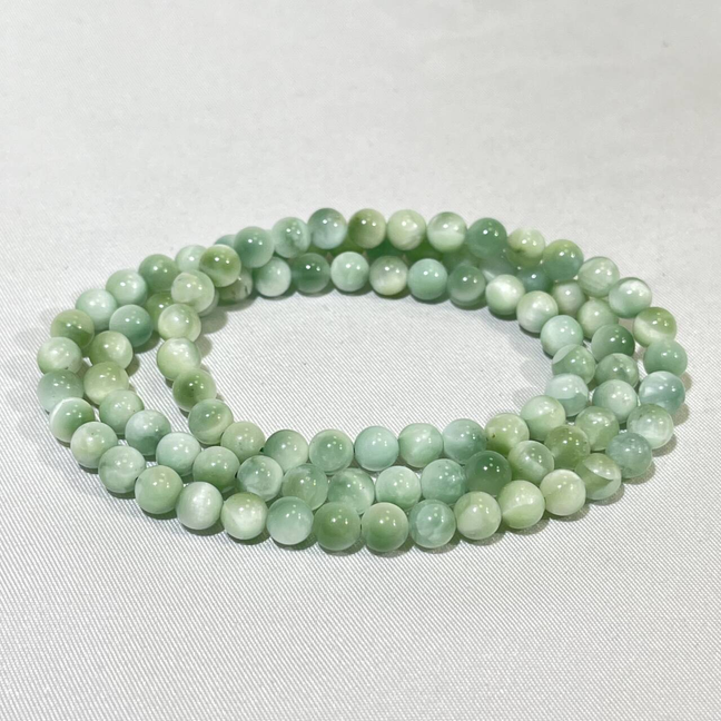 4.6-5mm 3-loop Bracelet/Necklace/Bead Pink Garden,Green Larimar,Rutile,Rutile Super 7,Fanta Garnet