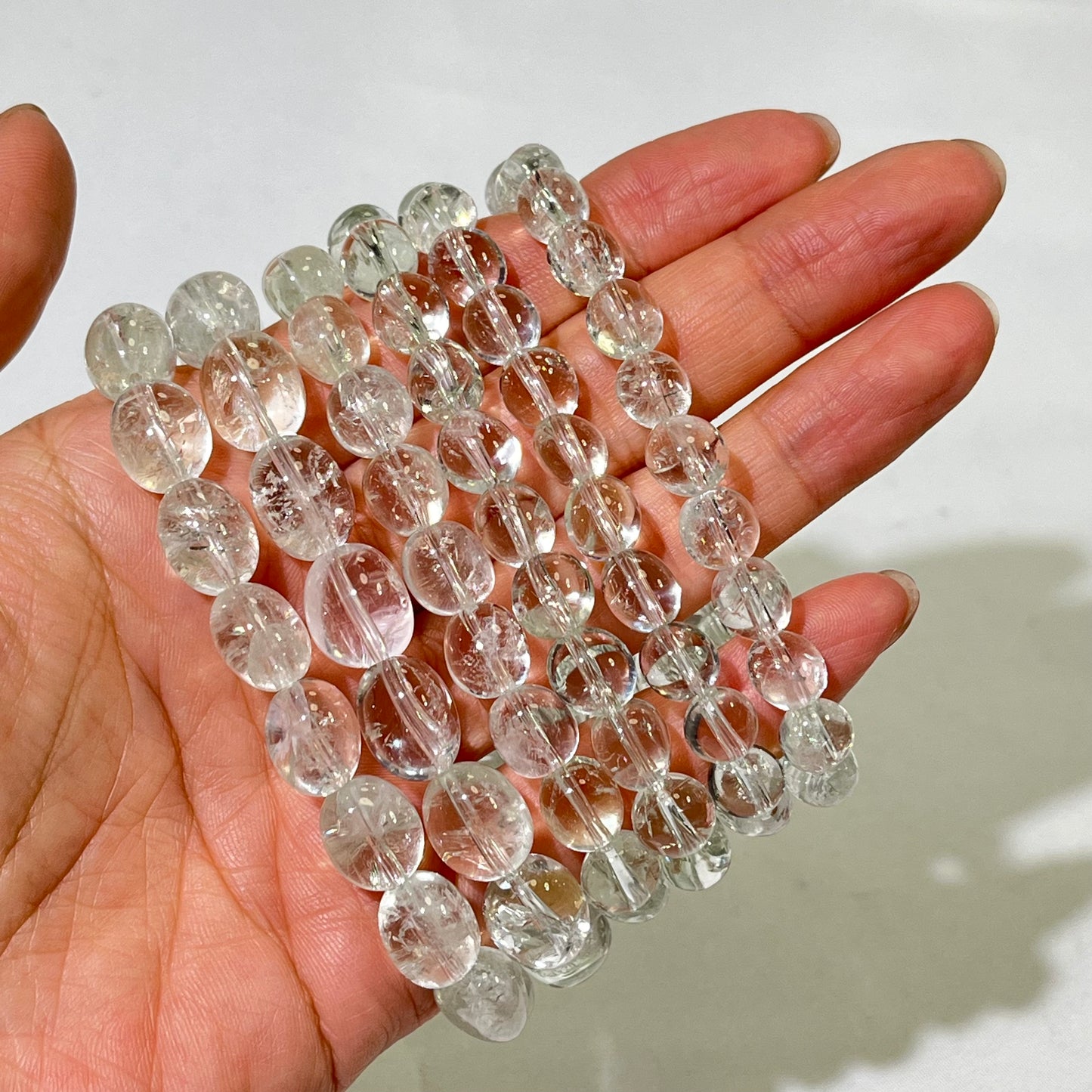 2-4mm Prasiolite Bracelet,Green Quartz