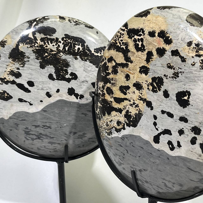 Picture Jasper Ornament with Stand