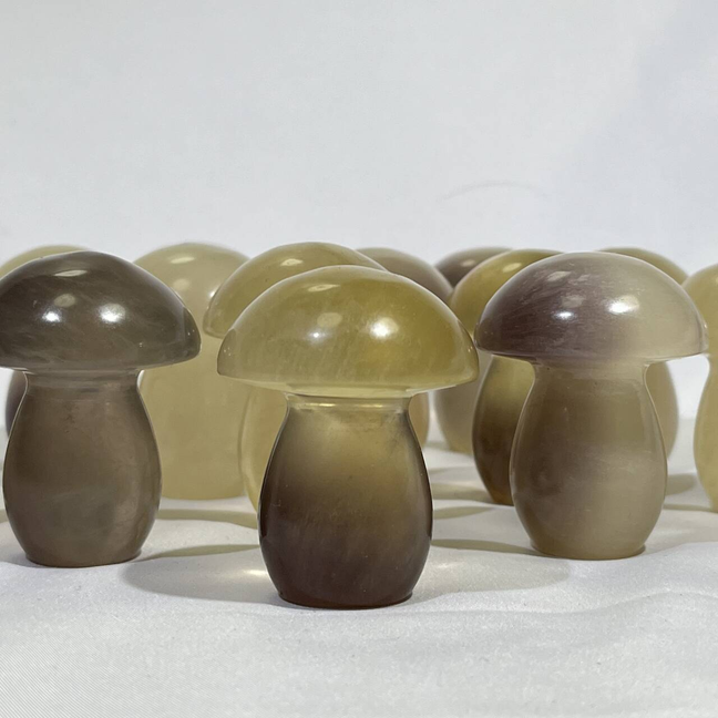 Fluorite Mushroom Carving