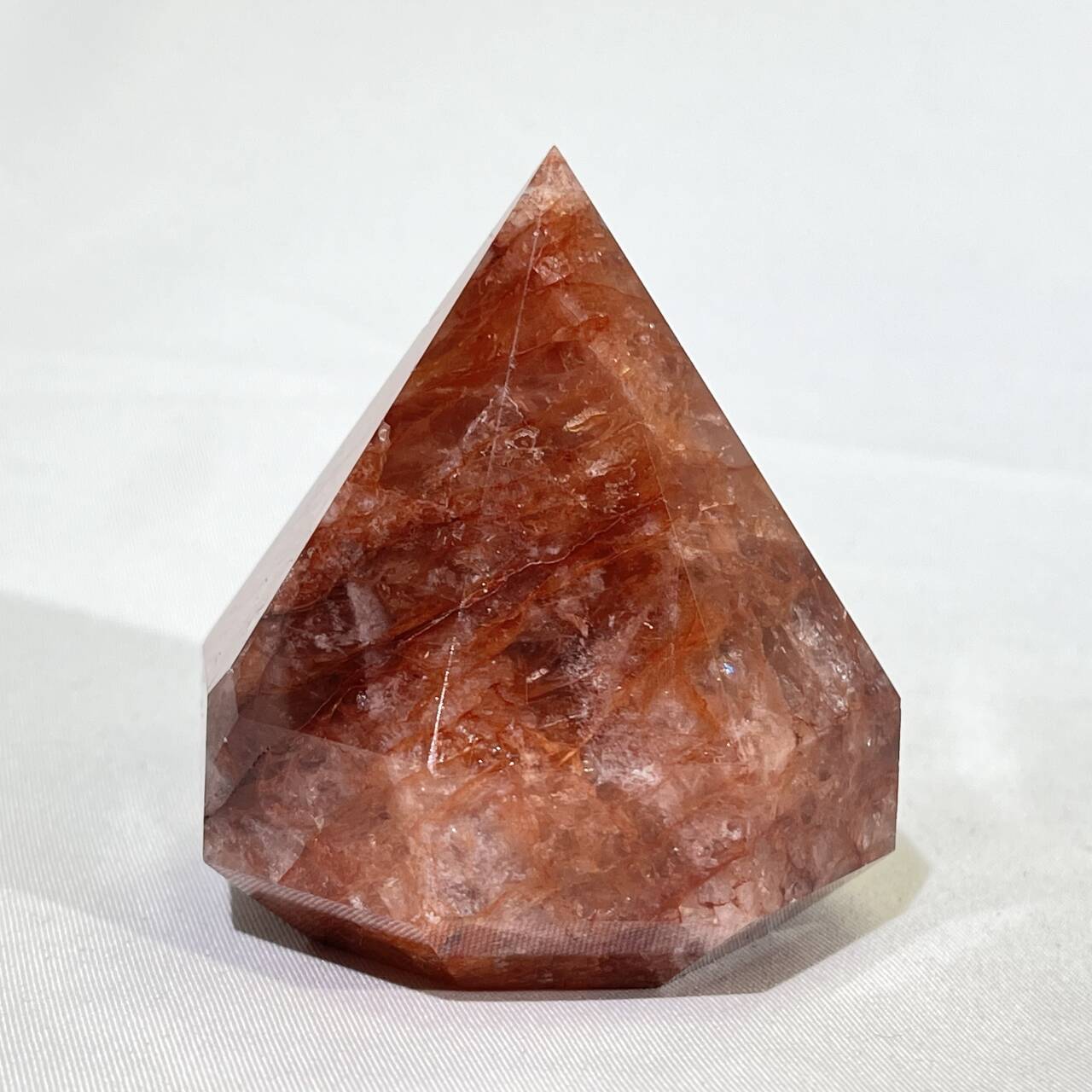 Fire Quartz Diamond Carving