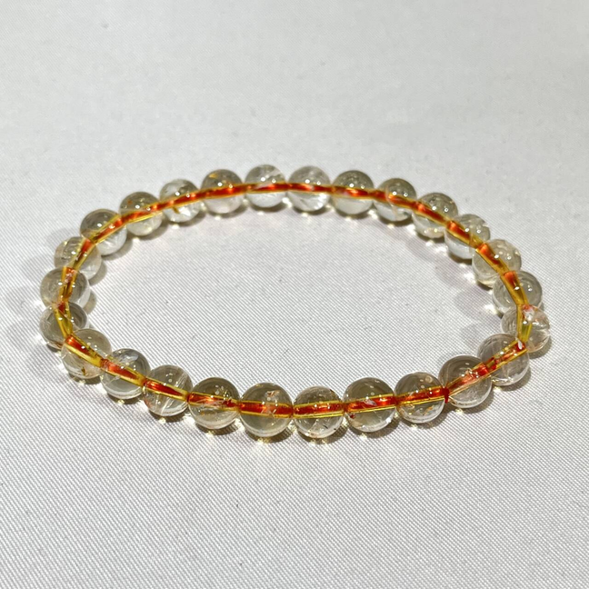 7-8mm Citrine, Yellow Jade,Pink Jade,Sakura Agate Bracelet
