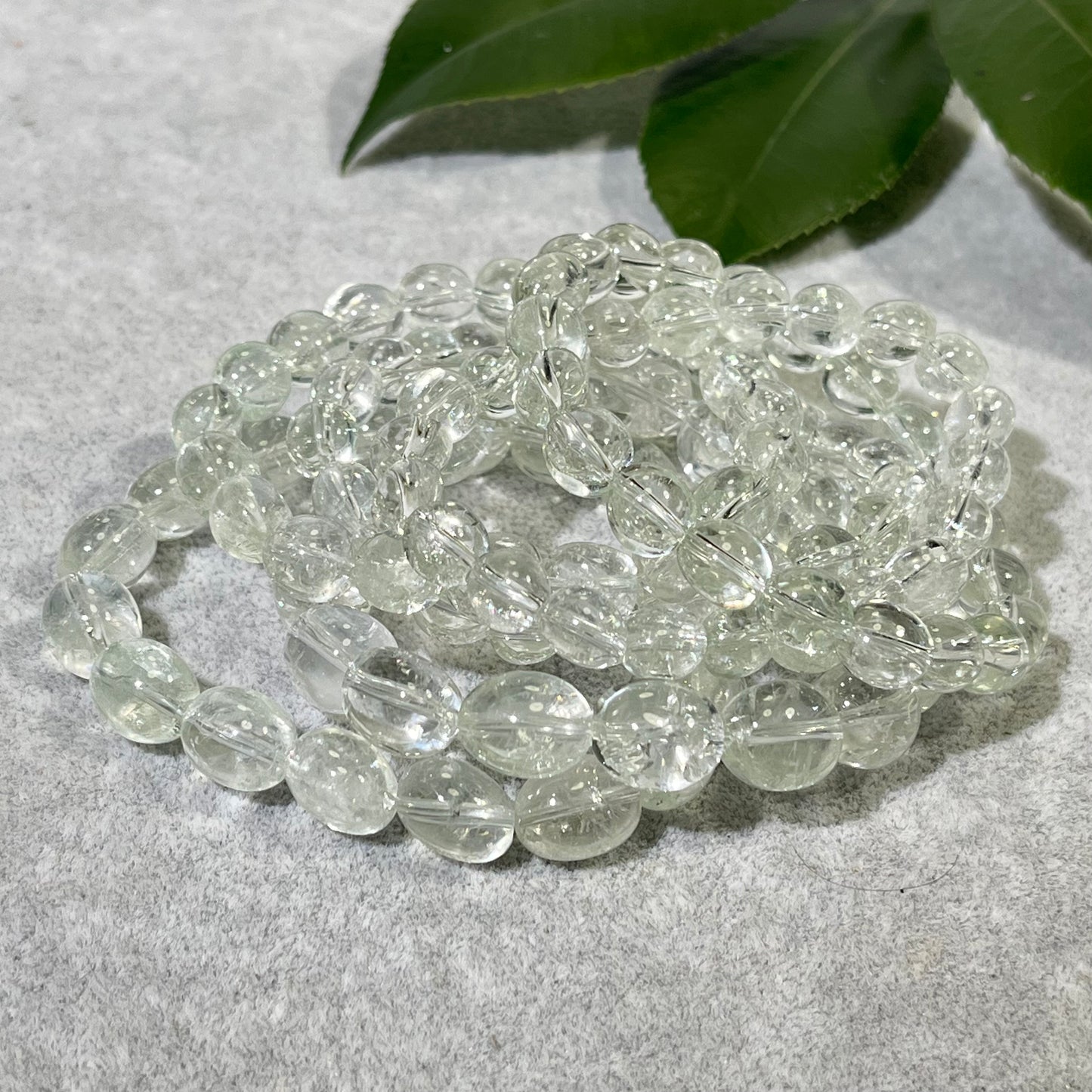 2-4mm Prasiolite Bracelet,Green Quartz