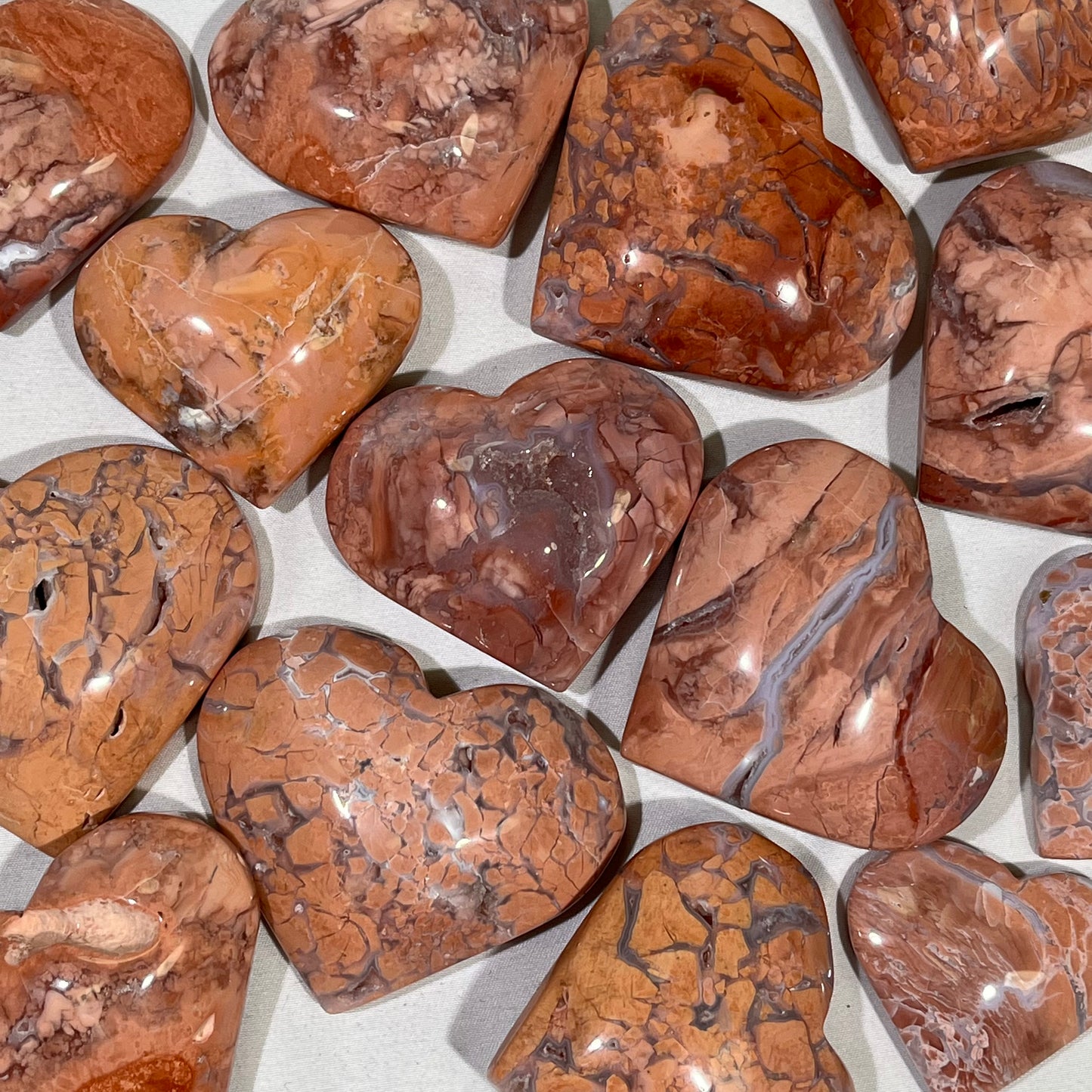 Pink Agate Heart Crystal Wholesale