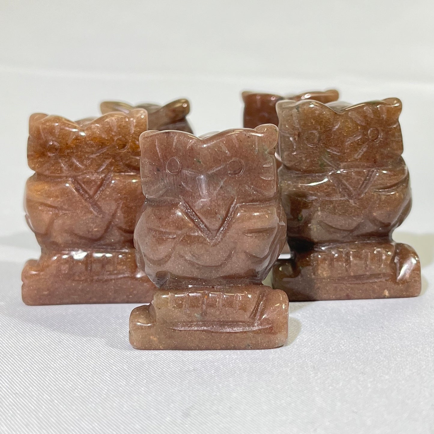9 Types 1.5' Owl Carving Crystal Wholesale