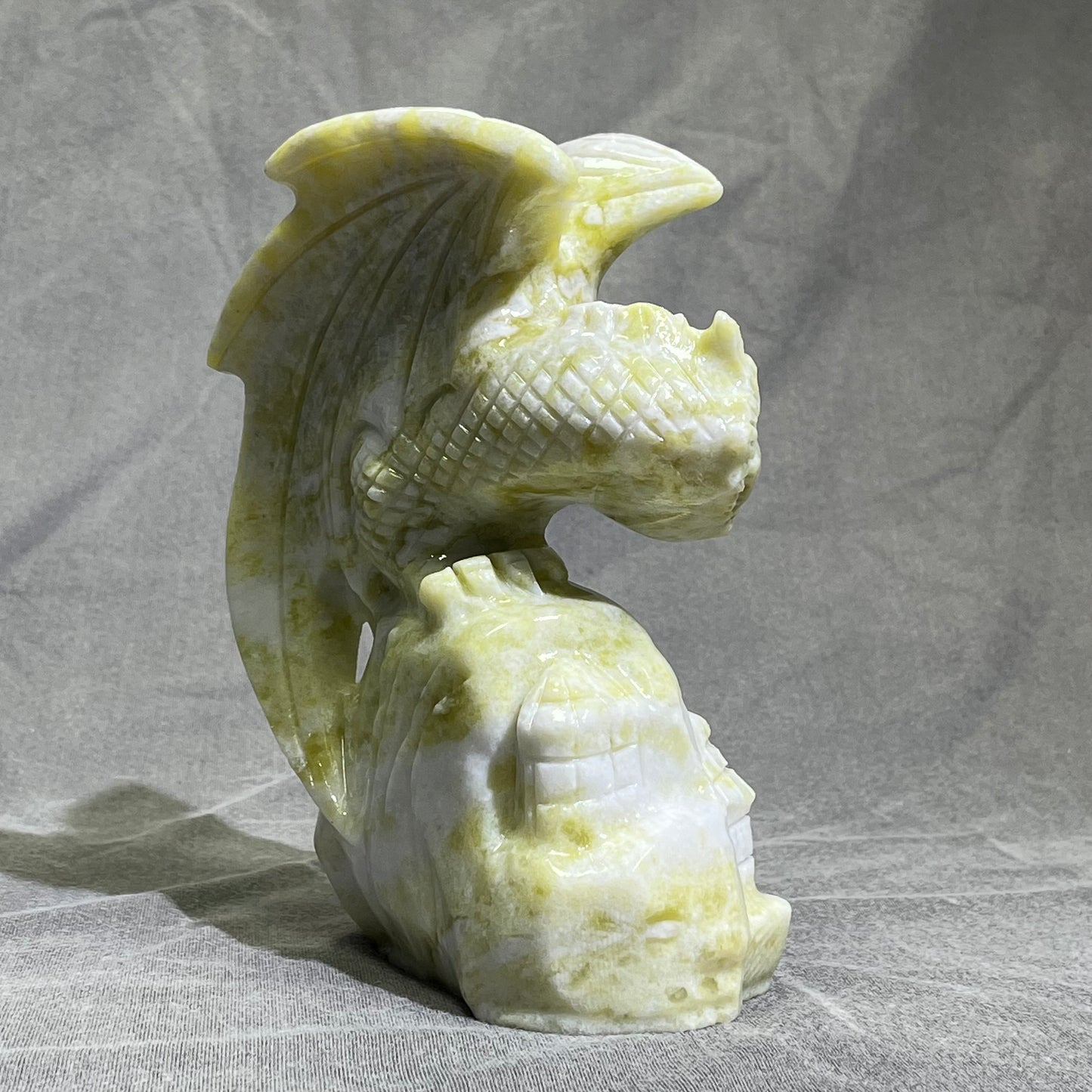 Jade Fly Dragon Carving