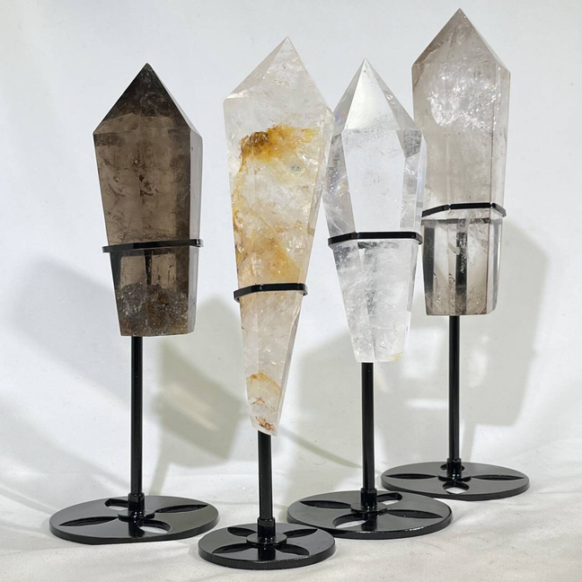 Smoky Quartz Wand with Stand