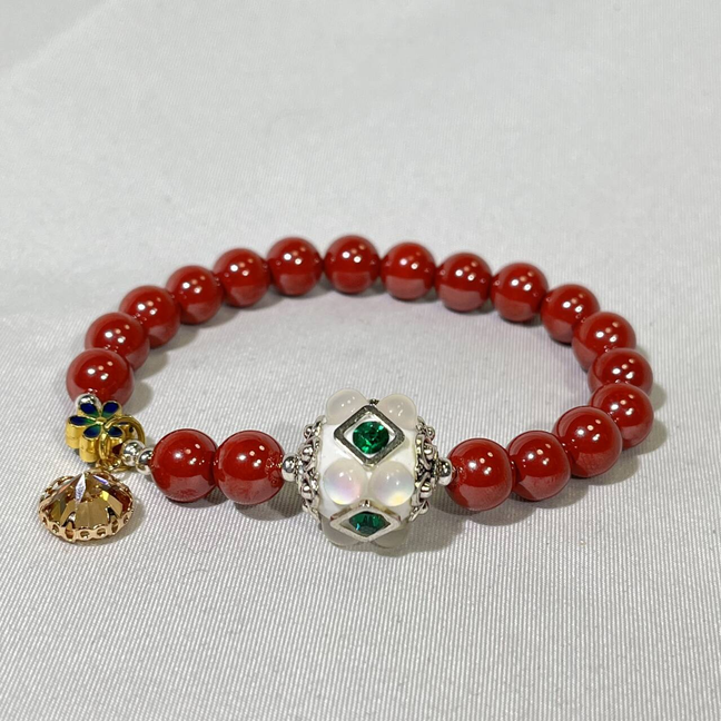 8.3mm Differnet Style Cinnabar Bracelet