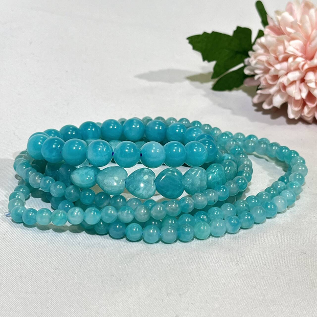 Amazonite High Quality 3-loop Bracelet,Necklace/Bead