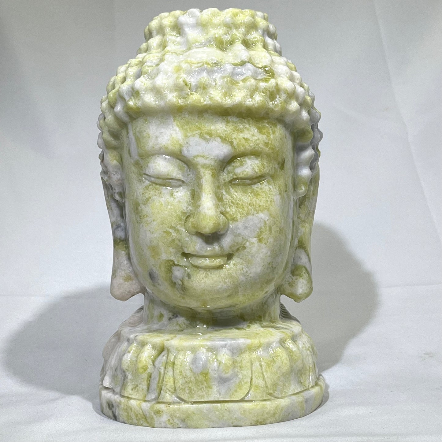 8’ Jade Buddha Head Carving