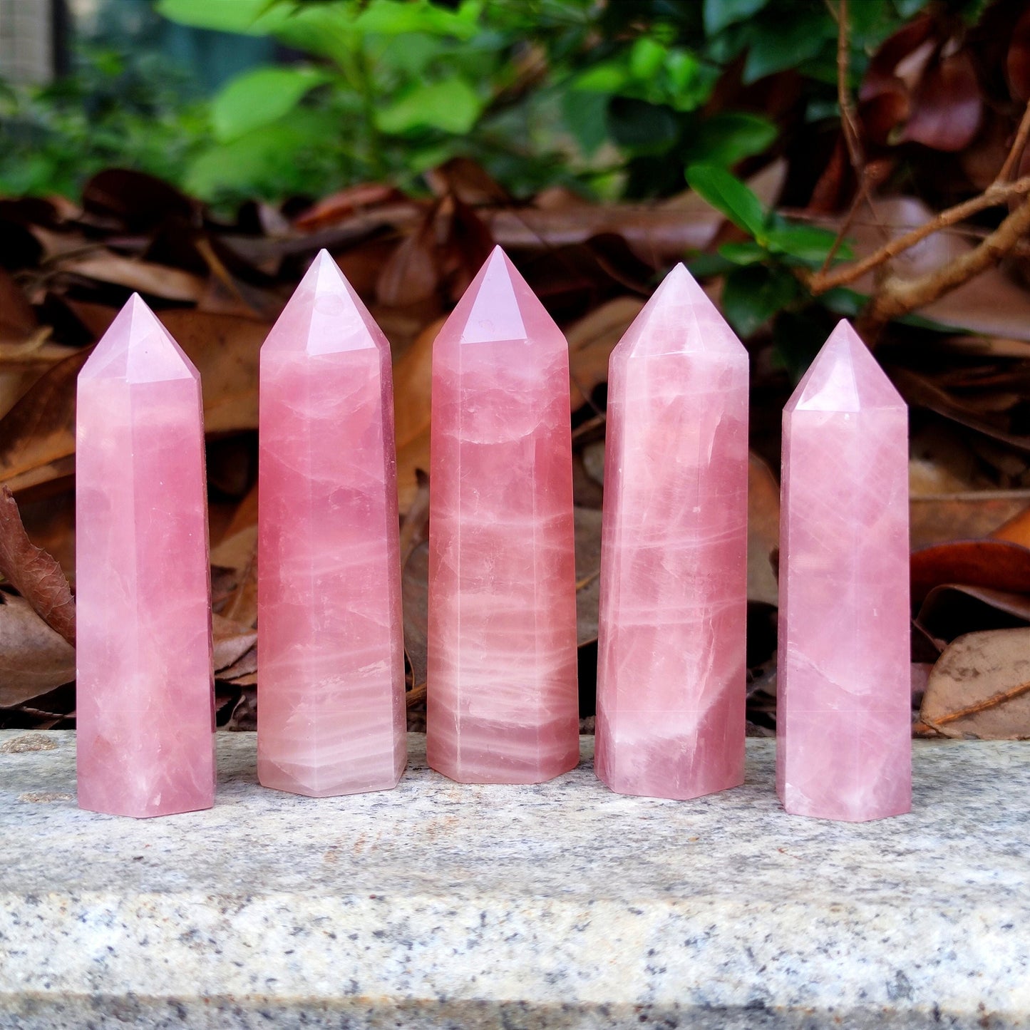 3.5"Rose Quartz Obelisk Rose Quartz Tower From Madagascar/Pink Crystal Stone/Self Love Crystal/Wholesale Dark Pink Rose Quartz Point