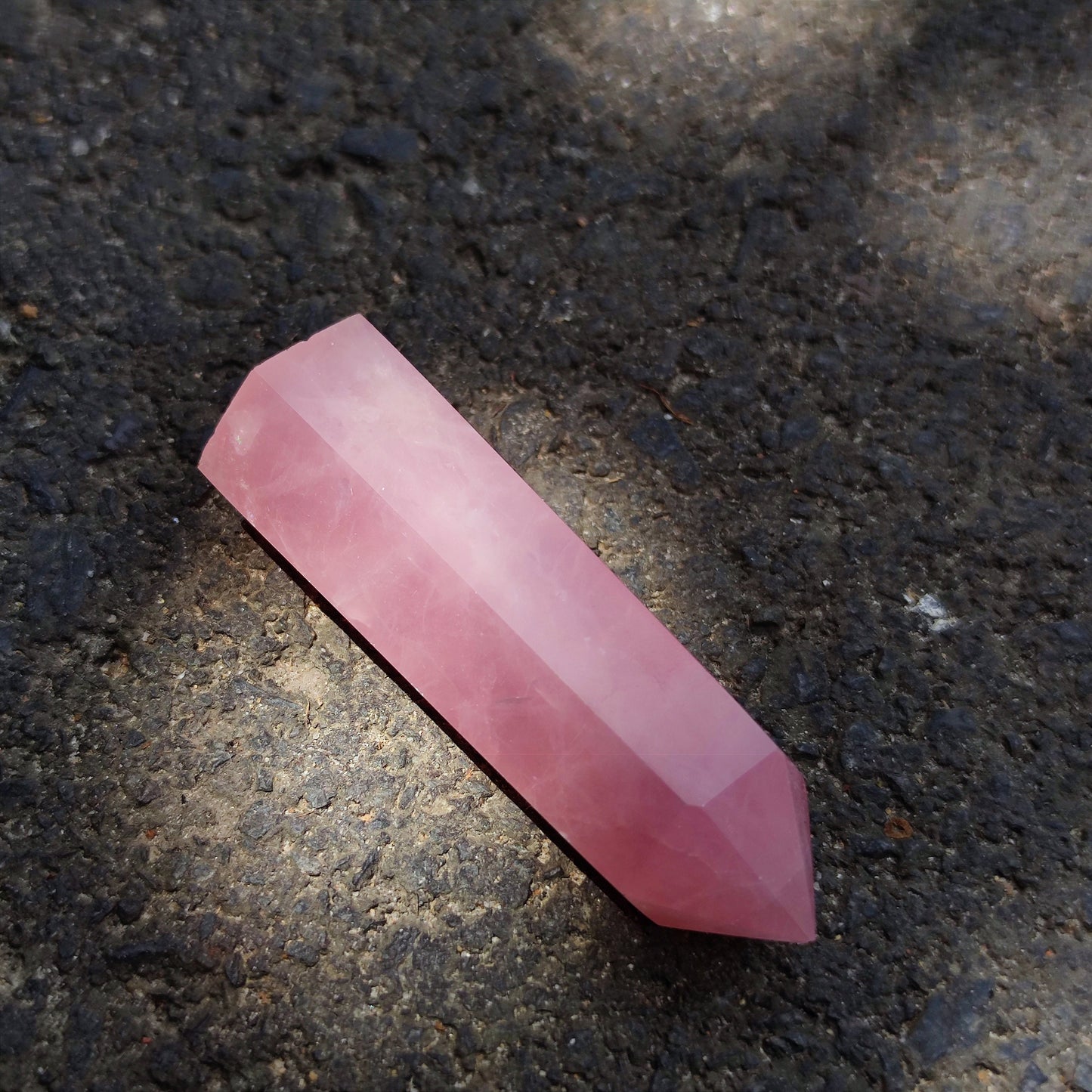 3.5"Rose Quartz Obelisk Rose Quartz Tower From Madagascar/Pink Crystal Stone/Self Love Crystal/Wholesale Dark Pink Rose Quartz Point