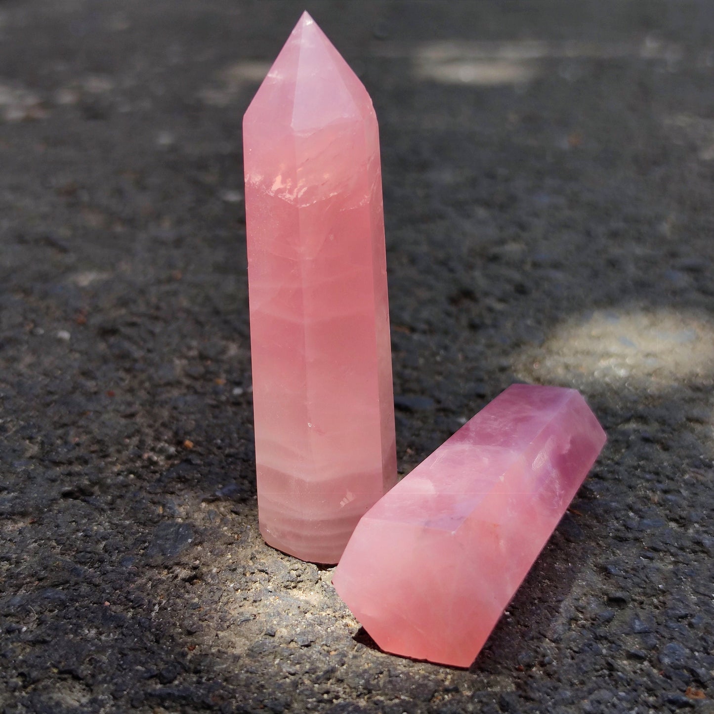 3.5"Rose Quartz Obelisk Rose Quartz Tower From Madagascar/Pink Crystal Stone/Self Love Crystal/Wholesale Dark Pink Rose Quartz Point