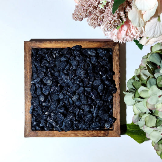 Black Tourmaline Tumbled Chips,Black Tourmaline Gemstone Undrilled Chips,Black Tourmaline Crystal