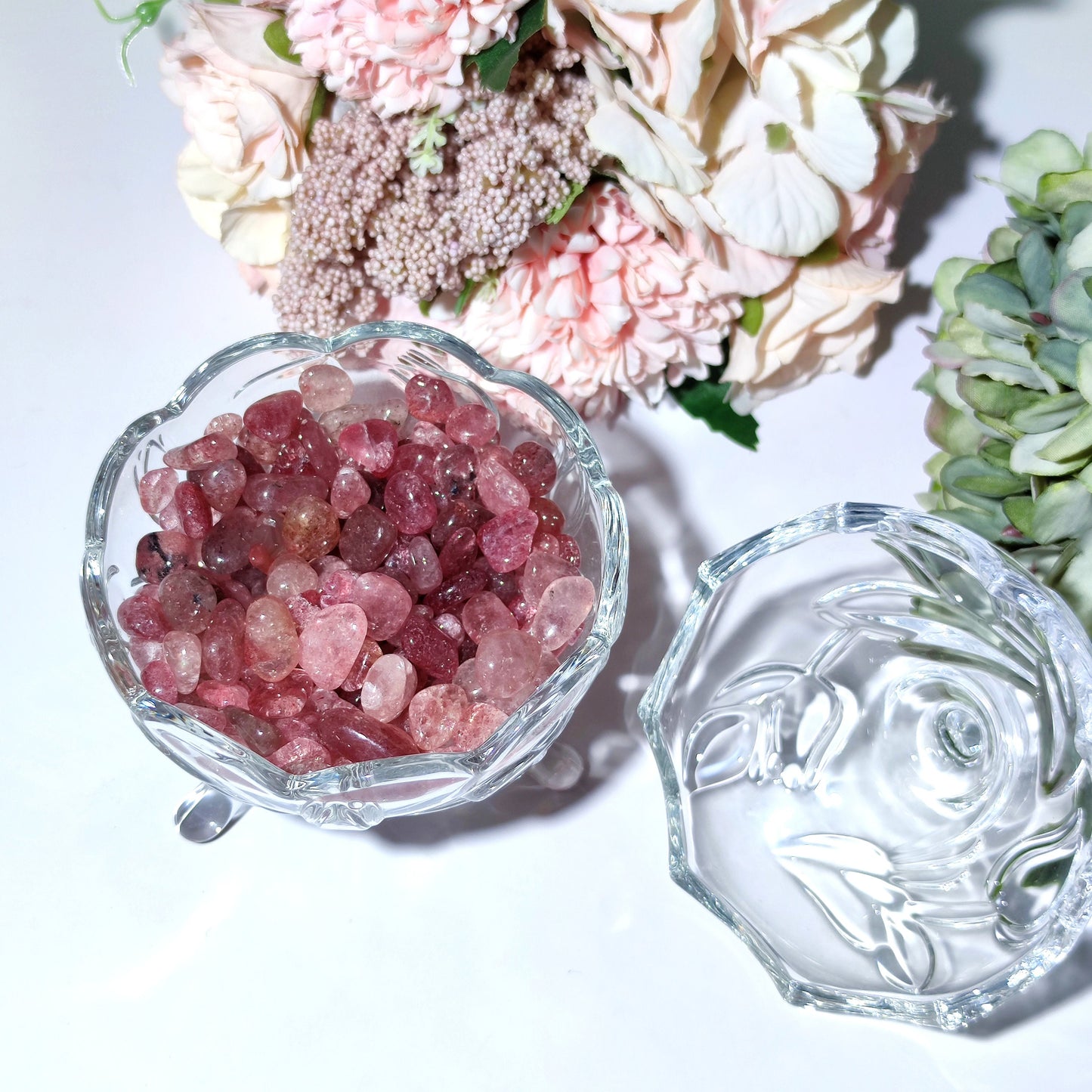 Strawberry Quartz Semi Tumbled Chips,Red Aventurine ,Strawberry Quartz Crystal Chips,Bulk Strawberry Quartz Crystal Chips
