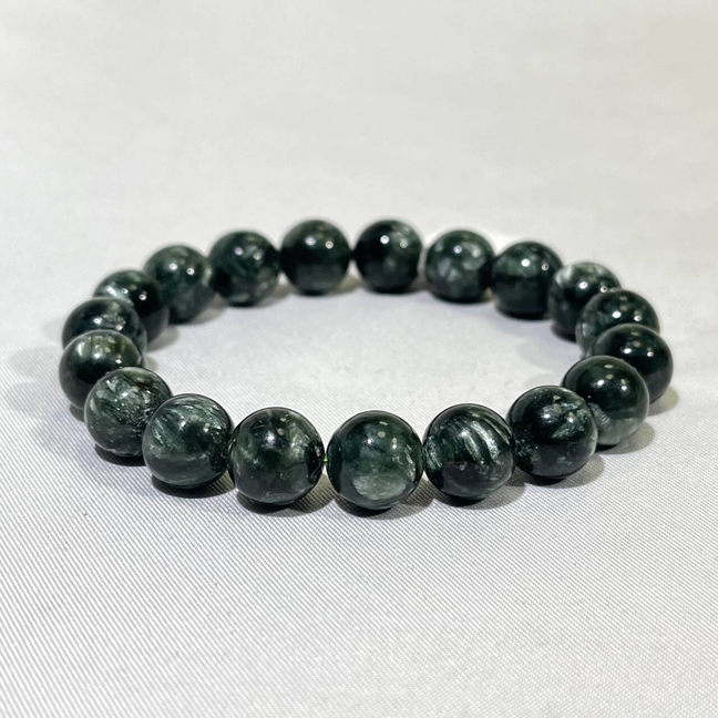 9-10mm High Quality Seraphinite Bracelet