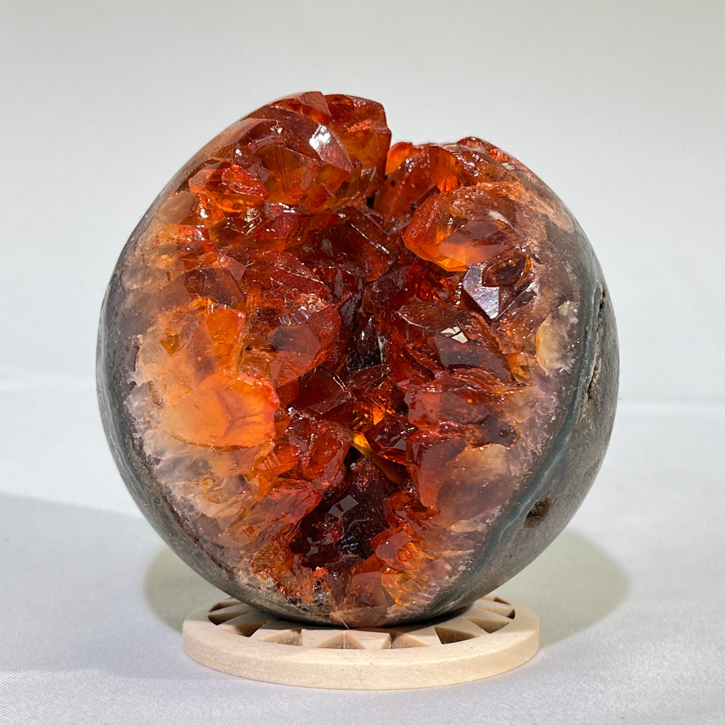 Colored Yellow Druzy Quartz Sphere Wholesale Sphere