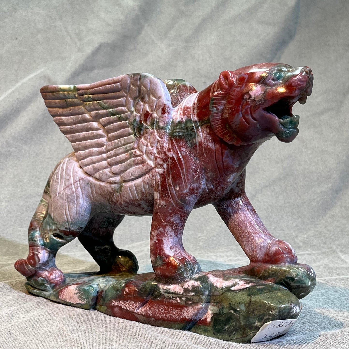 Ocean Jasper Griffin Carving