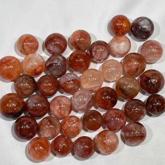 22-26mm Fire Quartz Sphere Crystal Wholesale