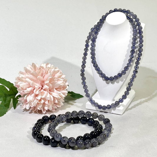 5.5-8.5mm Iolite Bracelet/Neckalce/Bead