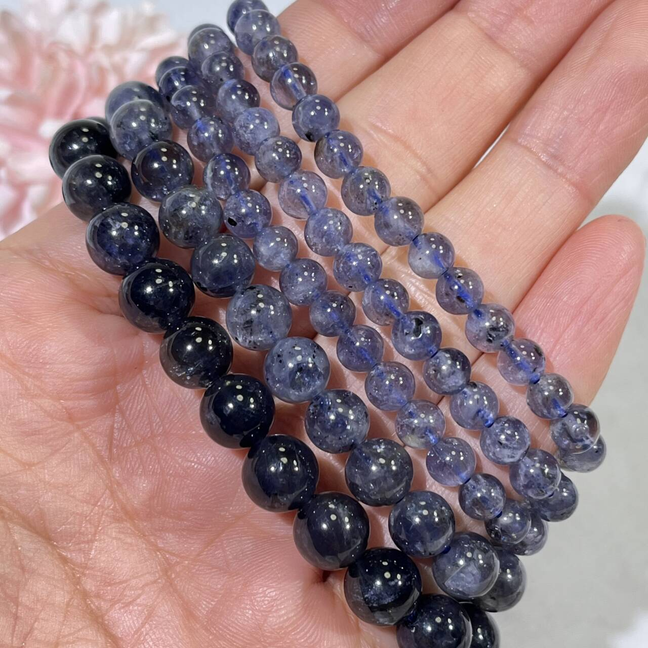 5.5-8.5mm Iolite Bracelet/Neckalce/Bead