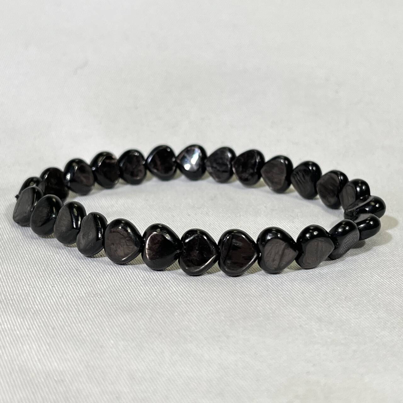8mm Hypersthene Heart Bracelet