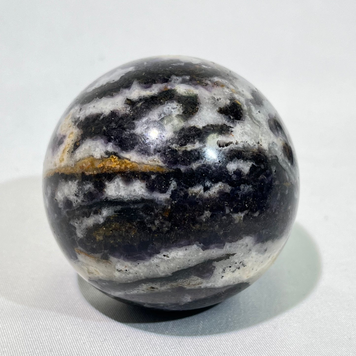 Zebra Fluorite Sphere