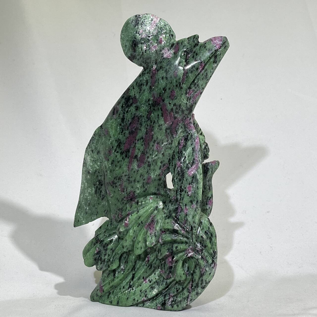4 Types Carving Ruby Zosite Sea Dog and Yellow Jade Cat and Jade Fish and Jade Elephant