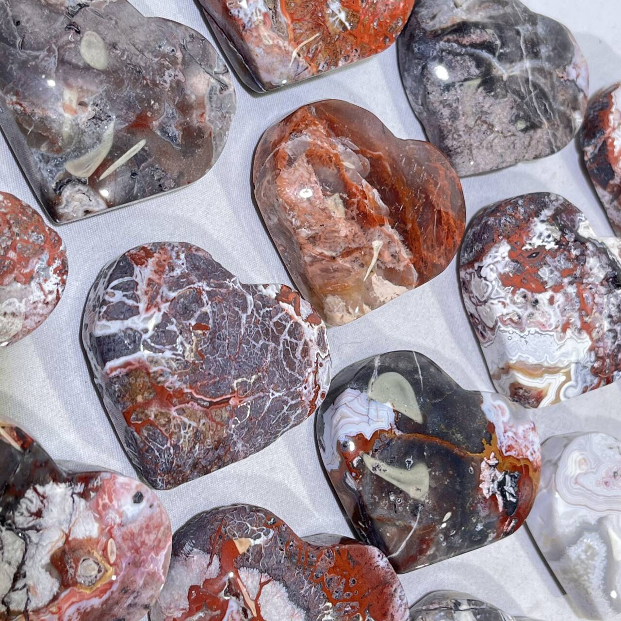 Mexico Crazy Agate Heart