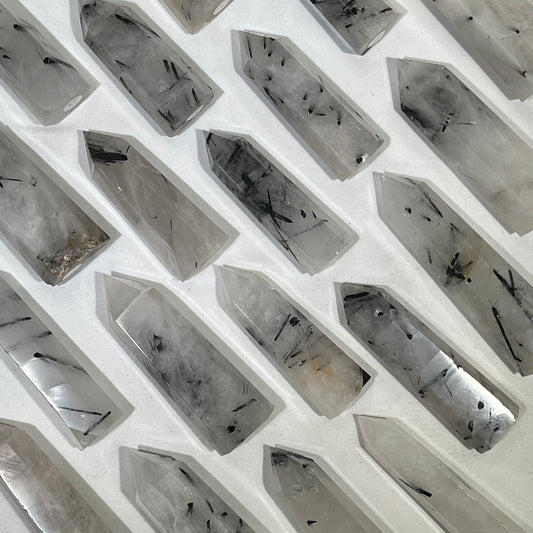 Black Tourmaline Tower Wholesale Point