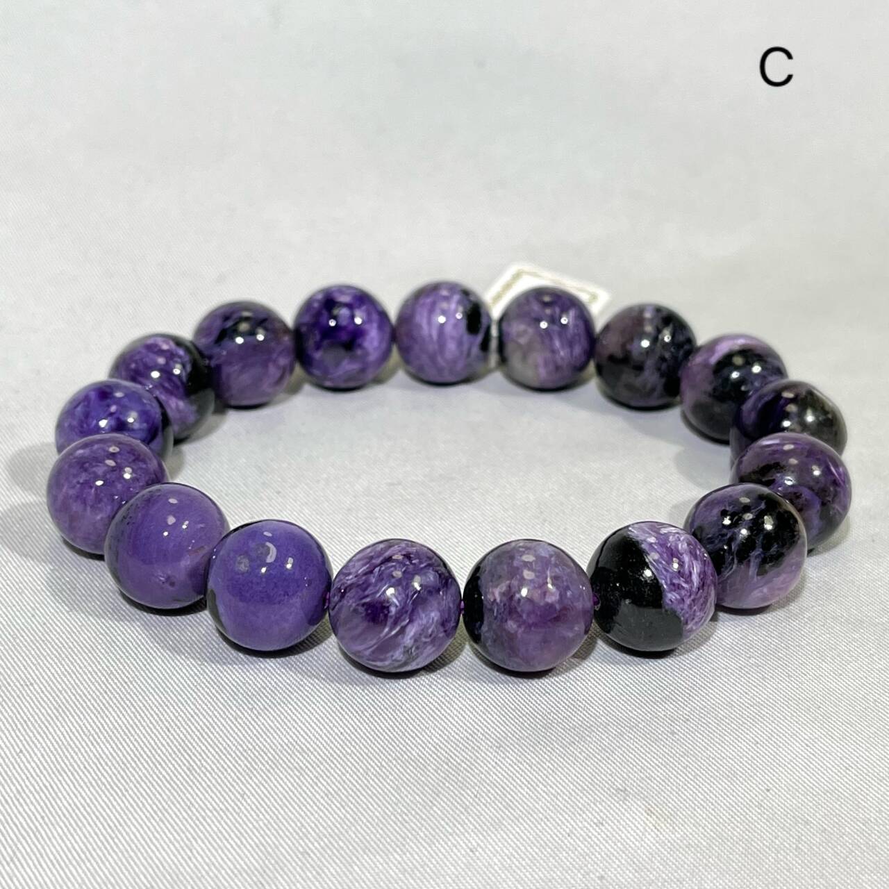 12-13mm Charoite Bracelet High Quality Crytstal