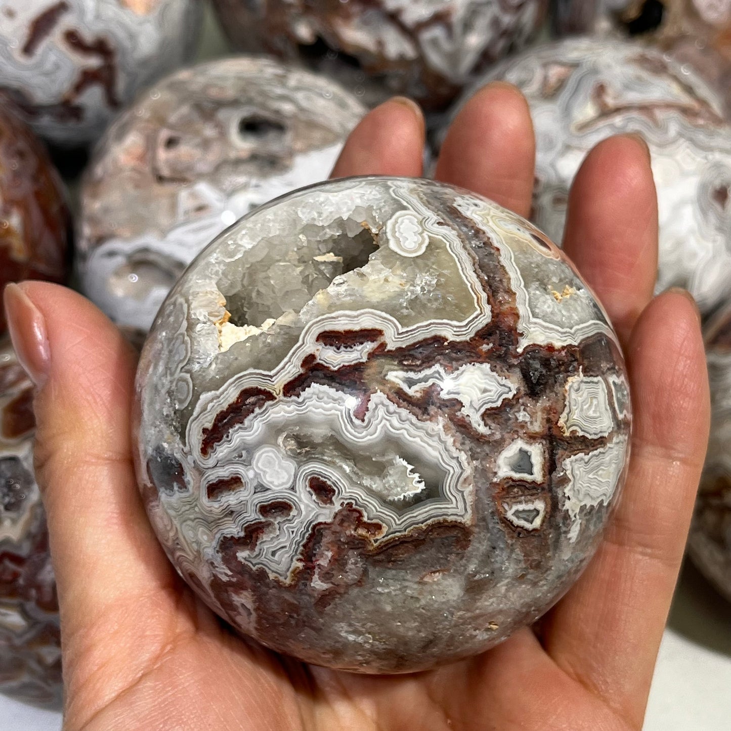 Mexico Crazy Agate Sphere Wholesale Sphere