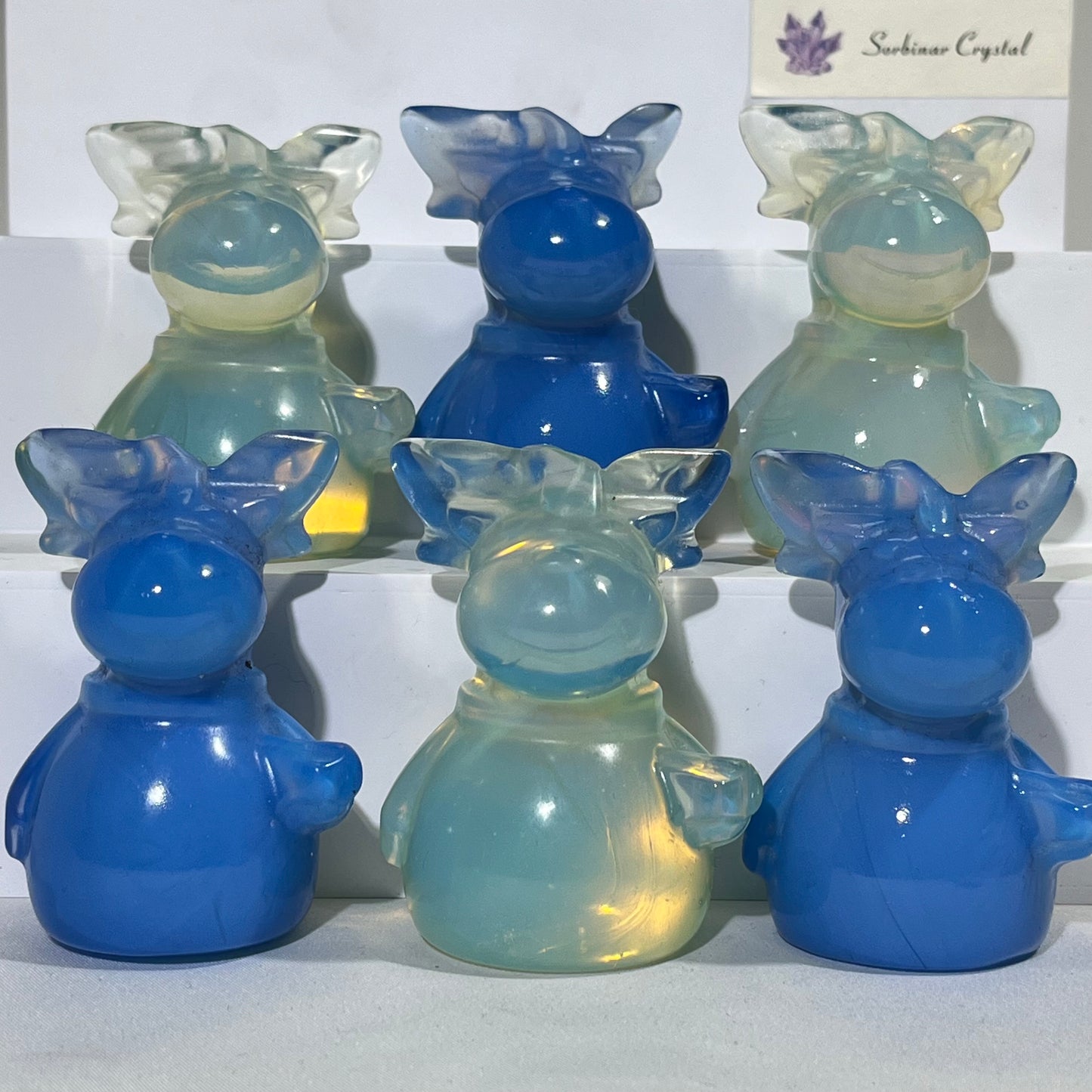 2.5’ Reindeer Opalite Carving Wholesale Crytstal