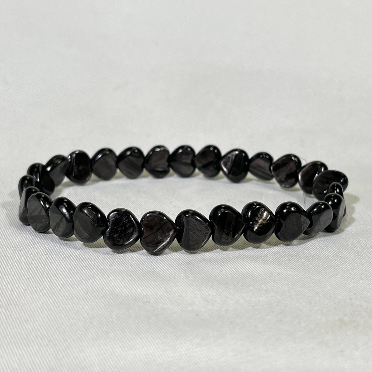 8mm Hypersthene Heart Bracelet