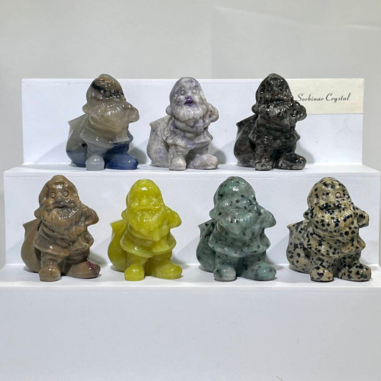 7 Types 2' Santa Claus Carving Wholesale Crystal Christmas
