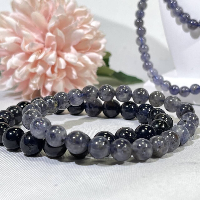 5.5-8.5mm Iolite Bracelet/Neckalce/Bead