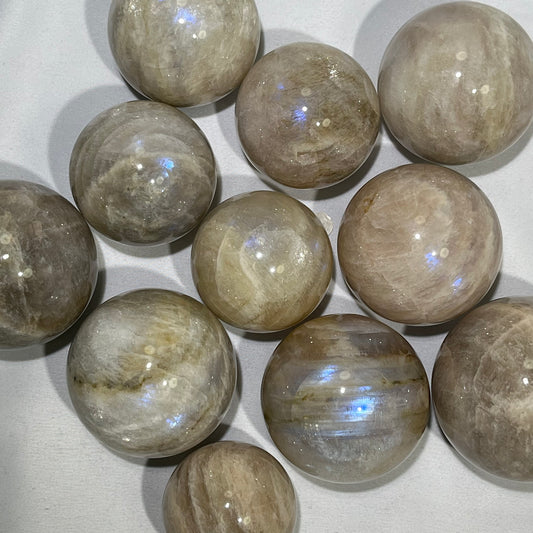 Peach Moon Stone Sphere Wholesale Sphere