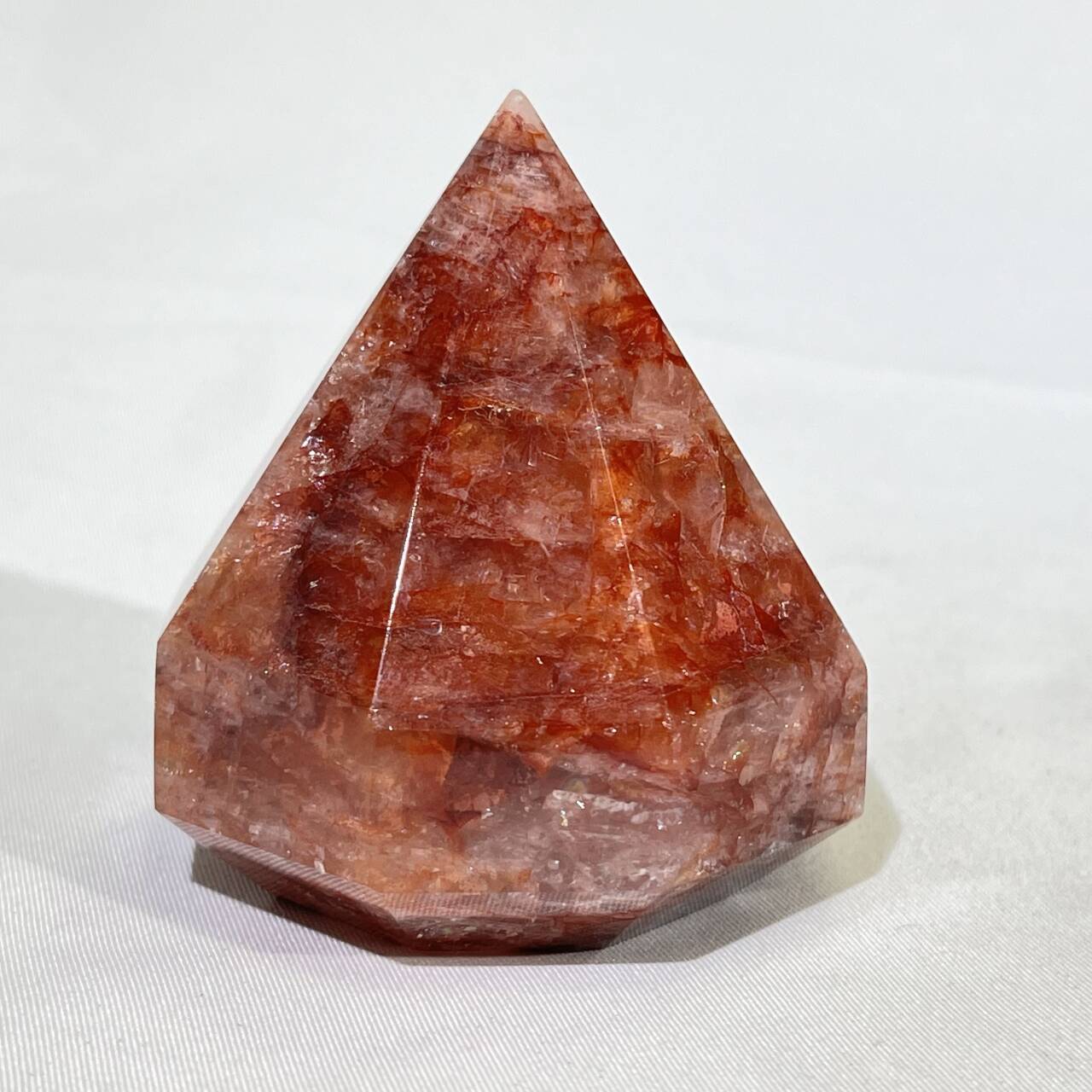 Fire Quartz Diamond Carving