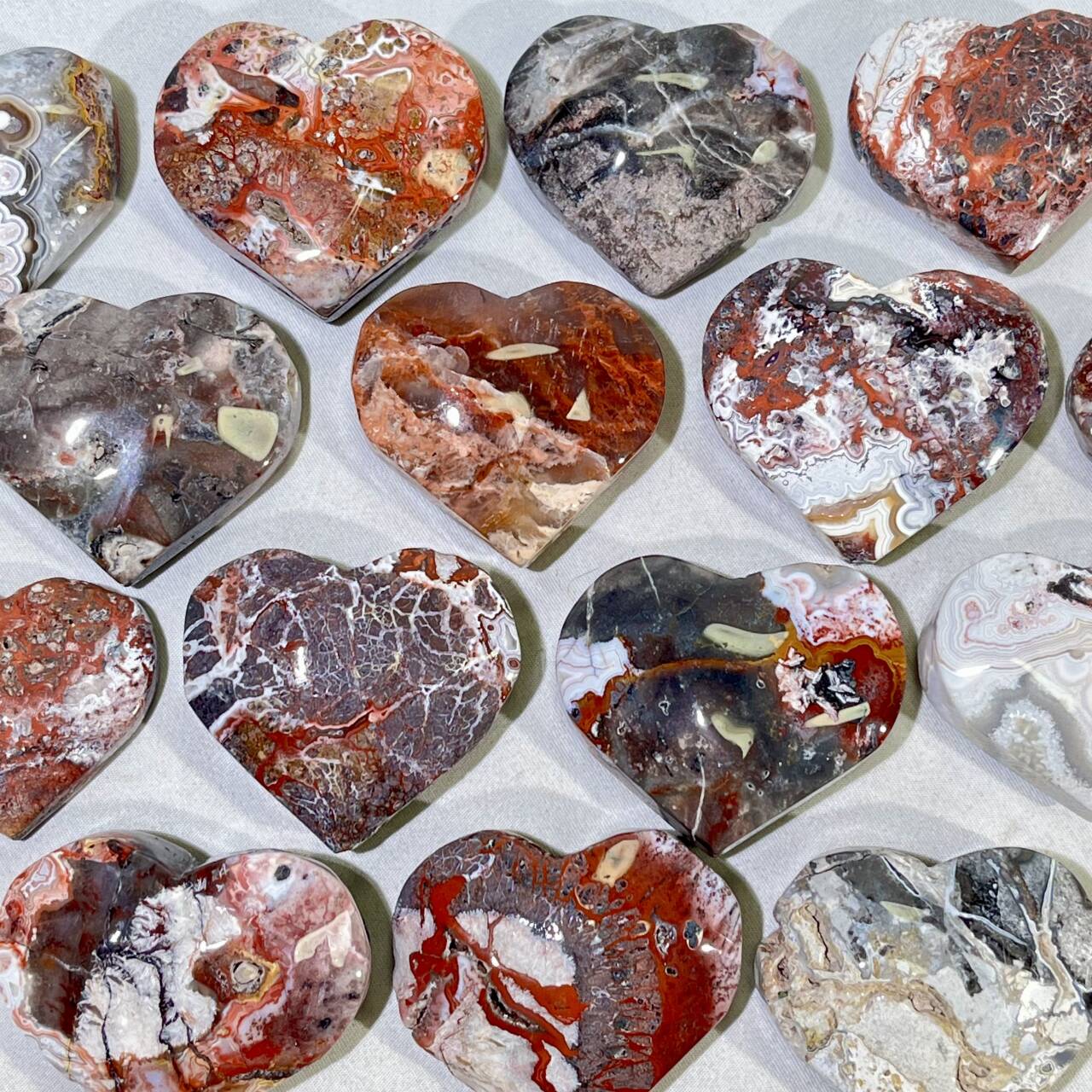 Mexico Crazy Agate Heart