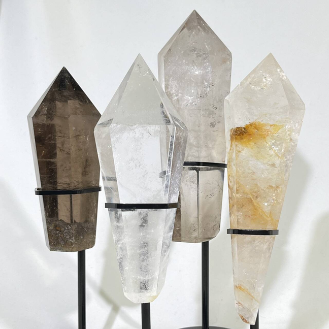 Smoky Quartz Wand with Stand
