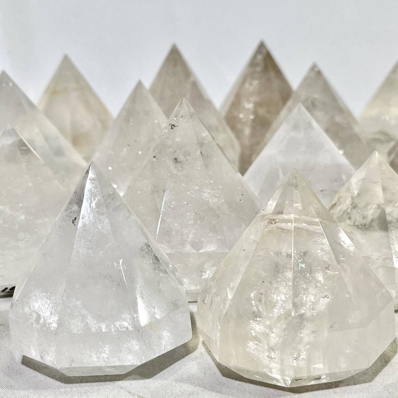 Clear Quartz Diamond Carving
