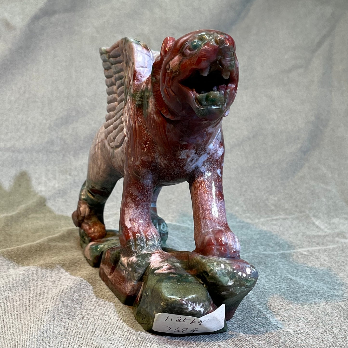 Ocean Jasper Griffin Carving